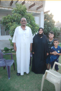 This is the family that lost two sons to war, both to ISIS.  This is the aunt and uncle of my host. The man is named Mohammad.