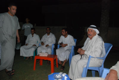 After the meal, it is customary to sit around and drink tea and smoke and discuss many things.