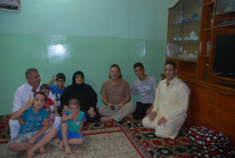 This is me with the family of Hechmet.  It is an honor to be in their home and eat with them.