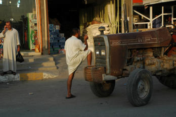 Photo I thought was lost.  Unique street scene in downtown Jubur.