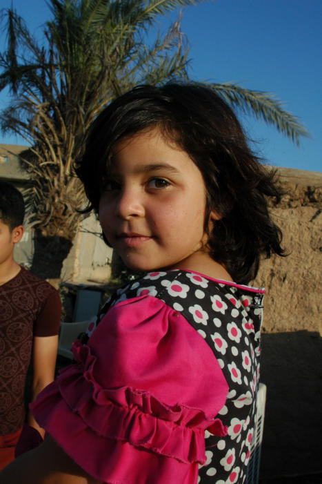 A spectacularly beautiful child who has seen more than most people of war.