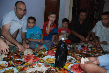 The meal at the driver's home